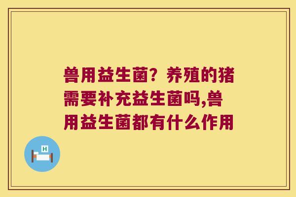 兽用益生菌?养殖的猪需要补充益生菌吗,兽用益生菌都有什么作用 兽用益生菌?养殖的猪需要补充益生菌吗,兽用益生菌都有什么作用