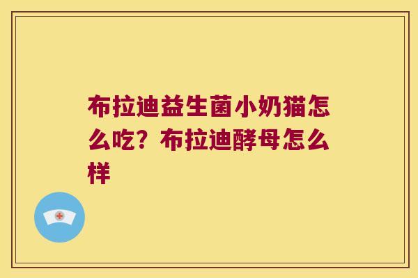 布拉迪益生菌小奶猫怎么吃？布拉迪酵母怎么样