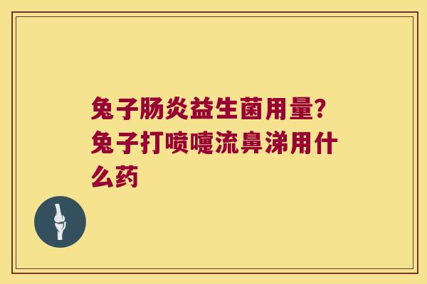 兔子肠炎益生菌用量？兔子打喷嚏流鼻涕用什么药