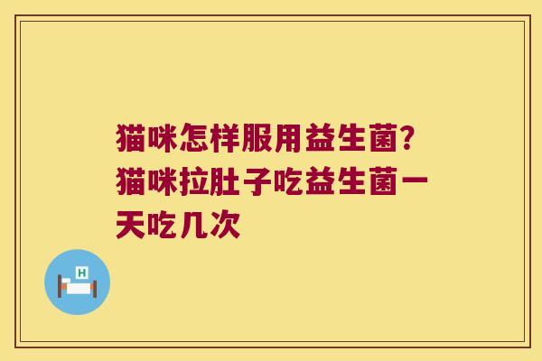 猫咪怎样服用益生菌?猫咪拉肚子吃益生菌一天吃几次 猫咪怎样服用益生菌?猫咪拉肚子吃益生菌一天吃几次