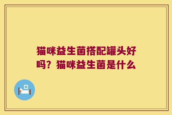 猫咪益生菌搭配罐头好吗？猫咪益生菌是什么