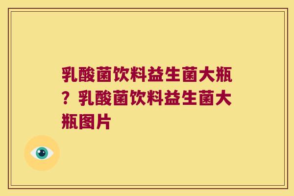 乳酸菌饮料益生菌大瓶？乳酸菌饮料益生菌大瓶图片