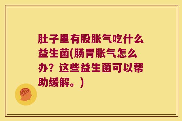 肚子里有股吃什么益生菌(肠胃怎么办?这些益生菌可以帮助缓解。) 肚子里有股吃什么益生菌(肠胃怎么办?这些益生菌可以帮助缓解。)