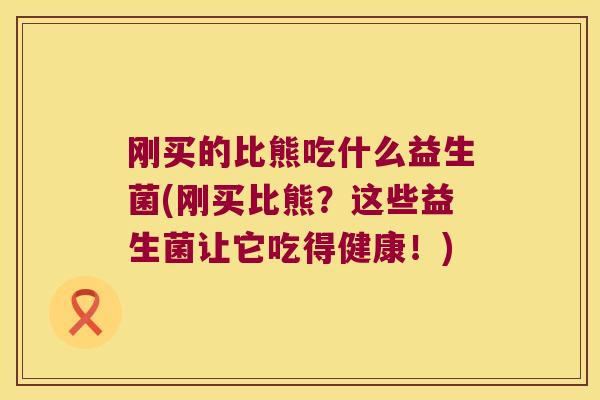 刚买的比熊吃什么益生菌(刚买比熊?这些益生菌让它吃得健康!) 刚买的比熊吃什么益生菌(刚买比熊?这些益生菌让它吃得健康!)