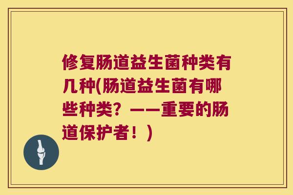修复肠道益生菌种类有几种(肠道益生菌有哪些种类？——重要的肠道保护者！)