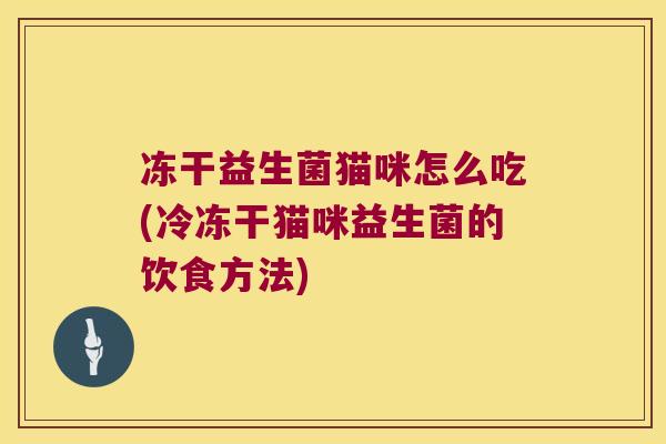 冻干益生菌猫咪怎么吃(冷冻干猫咪益生菌的饮食方法)