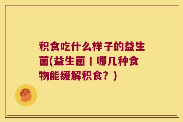 积食吃什么样子的益生菌(益生菌丨哪几种食物能缓解积食？)