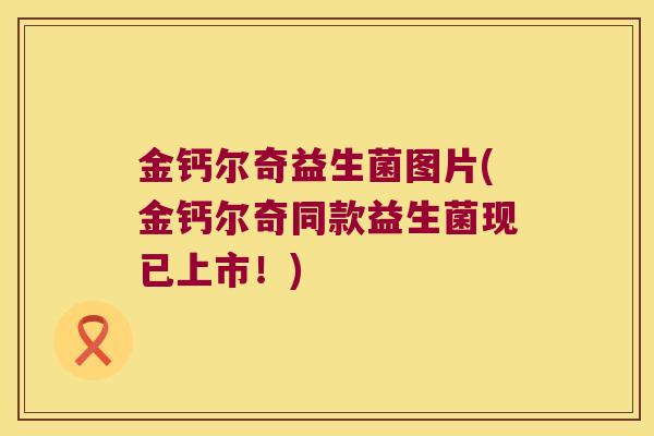 金钙尔奇益生菌图片(金钙尔奇同款益生菌现已上市!) 金钙尔奇益生菌图片(金钙尔奇同款益生菌现已上市!)