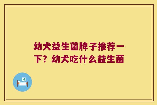 幼犬益生菌牌子推荐一下？幼犬吃什么益生菌