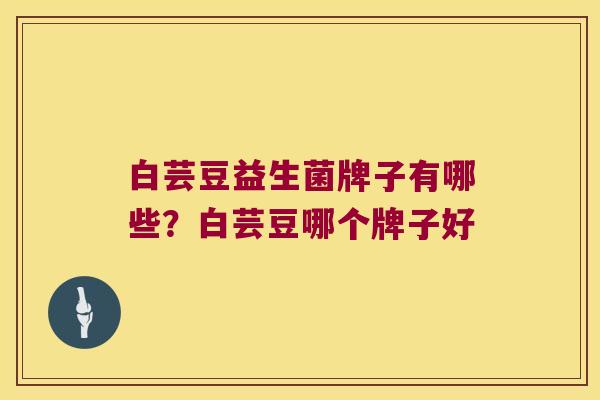 白芸豆益生菌牌子有哪些？白芸豆哪个牌子好