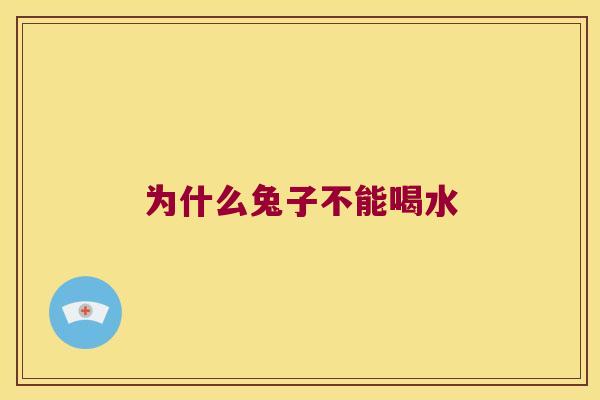 为什么兔子不能喝水