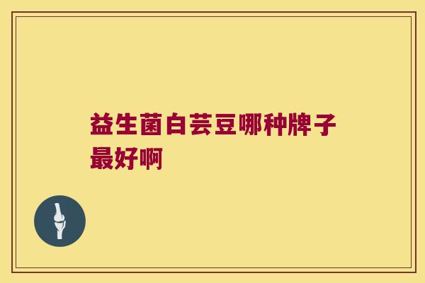 益生菌白芸豆哪种牌子最好啊