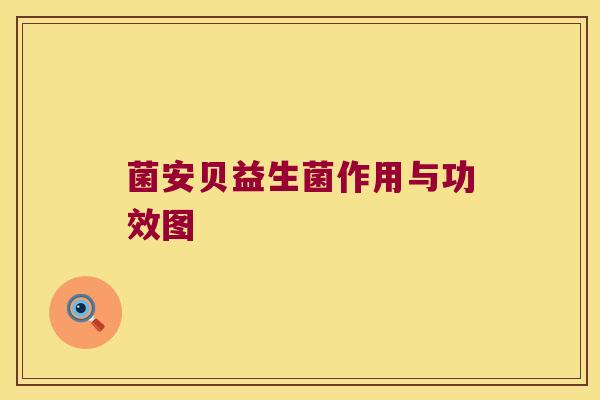 菌安贝益生菌作用与功效图