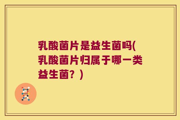 乳酸菌片是益生菌吗(乳酸菌片归属于哪一类益生菌？)