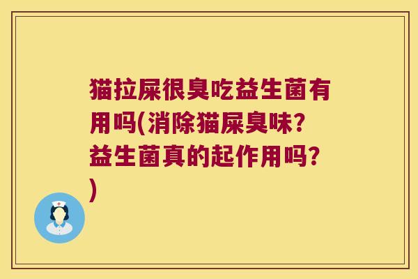 猫拉屎很臭吃益生菌有用吗(消除猫屎臭味?益生菌真的起作用吗?) 猫拉屎很臭吃益生菌有用吗(消除猫屎臭味?益生菌真的起作用吗?)