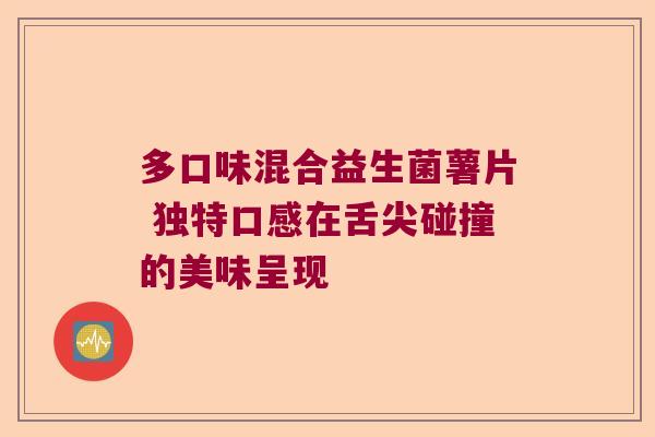 多口味混合益生菌薯片 独特口感在舌尖碰撞的美味呈现