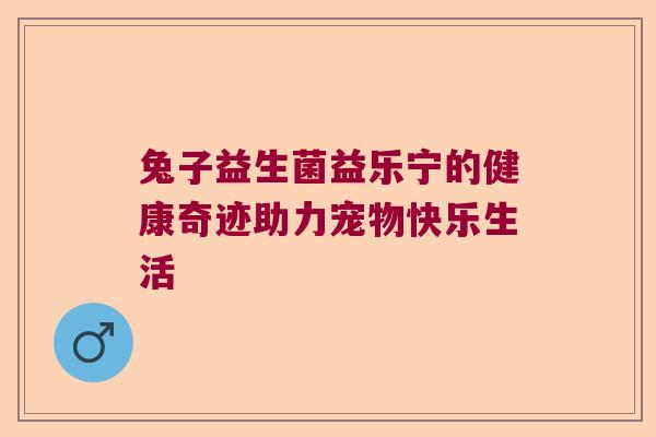 兔子益生菌益乐宁的健康奇迹助力宠物快乐生活 兔子益生菌益乐宁的健康奇迹助力宠物快乐生活